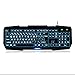 Cdycam Large Print LED Backlit Vision Light up USB Wired Ergonomic Gaming Backlight Keyboard