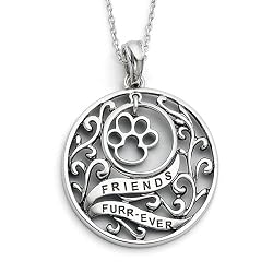 Sterling Silver Animal Friend Sentimental Expressions Necklace