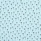 V&A Fabric - Seed Head (Blue)