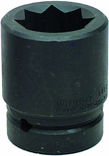 Wright Tool 8810 1-3/16-Inch with 1-Inch Drive 8 Point Double Square Impact Railroad Sockets