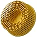 Scotch-Brite Roloc Bristle Disc, Ceramic, 25000 rpm, 2" Diameter, 80 Grit, Yellow (Pack of 10)