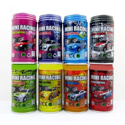Multicolor Coke Can Mini Speed RC Radio Remote Control Micro Racing Car Toy Gift