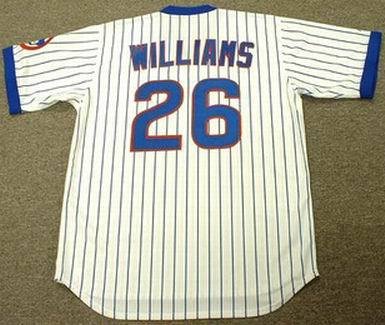 BILLY WILLIAMS Chicago Cubs Majestic Cooperstown THROWBACK Home Baseball Jersey, MEDIUM