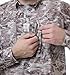 Aqua Design Men Saltwater Vented Long Sleeve Camo Flats Fly Fishing Travel Shirt
