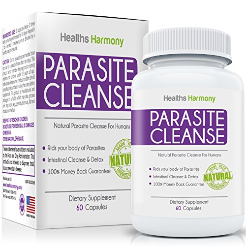 Powerful Parasite Cleanse for Humans - Cleanses Your Body of Intestinal Worms, Pinworms, Eggs and Parasite Infections - Natural Parasite Detox for Adults with Wormwood & Black Walnut - 60 Capsules Powerful Parasite Cleanse for Humans - Cleanses Your Body of Intestinal Worms, Pinworms, Eggs and Parasite Infections - Natural Parasite Detox for Adults with Wormwood & Black Walnut - 60 Capsules