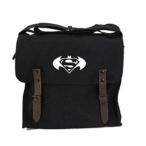 Batman Superman with Round Wings Army Heavyweight Canvas Medic