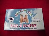 Disposable Powder-Scented Diaper Bags Box of 50