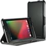 EasyAcc Nexus 7 H�lle Leder Tasche Folio Smart Cover mit Multi St�nder f�r Google Nexus 7 Tablet ASUS 8GB/16GB/32GB Wi-Fi mit Auto Sleep Wake Funktion. (PU Leder, Schwarz, UltraSlim)