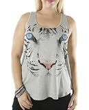 Wet Seal Womens Embellished Tiger Tank