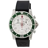 Black Friday Victorinox Swiss Army Men039s 241085 Maverick II Black Rubber Green Accent Chronograph Watch Best Offer
