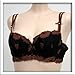  : Orlfa $62 Black Floral Underwire Bra #1033 sz 38A