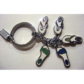Coach Beach Sandals Keychain/keyfob/keycharm