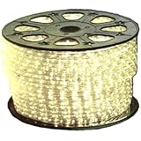 Warm White LED Round Rope Lights 3/8 inch - 150 feet