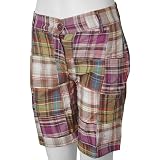 Cute Options Plaid Patchwork Bermuda Shorts