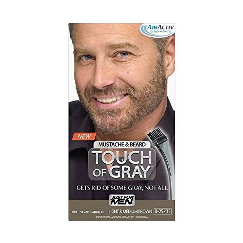 Touch of Gray Mustache and Bear Color, Light & Medium Brown (Pack of 3)