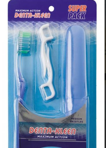 See Oral Care Travel Set Includes Toothbrush, 2 Floss Picks & Toothbrush Holder