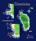 Dominica Dive Map