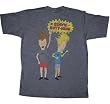 Beavis and Butt-head Air Guitar Navy Heather Mens T-shirt