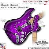 Colorburst Purple WraptorSkinz Skin fits Rock Band Stratocaster Guitar for Nintendo Wii, XBOX 360, P