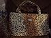 Gorgeously Stylish Italian Designer Leopard Print (Brown/tan/black) Handbag/Tote - Vecceli Italy, Designed by Ronella Lucci (HG-25)