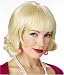 50s Style Blonde Flip Adult Costume Wig with Bangs