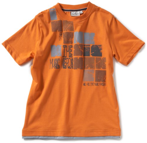 TOM TAILOR Jungen T-Shirt 10227810030/tee I am the music, Gr. 140, Orange (3175) Preisvergleich