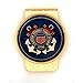 Hand enameled Coastguard coin money clip with Hand enameled Coastguard coin money clip with