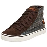 Draven Women's Princess High Top Sneaker,Brown,6.5 M