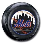 New York Mets MLB Black Spare Tire Cover Size: C - 31.25 x 12 Inch
