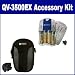 Casio Exilim QV-3500EX Digital Camera Accessory Kit includes: SB257 Charger, SDC-22 Case
