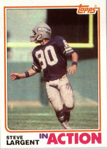 1982 Topps # 250 Steve Largent Seattle Seahawks Football Card - In Protective Screwdown Display Case!