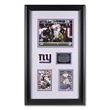 New York Giants Super Bowl XLII Champions Framed Display Piece with 8x10 and Two 4x6 Photographs with Team Patch