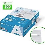 #10 FLIP & SEAL Double Window Security Business Mailing Envelopes for Invoices, Statements & Legal Documents, Self-Sealing Adhesive Seal, Security Tinted, Size 4-1/8 x 9-1/2 - 24 LB 500 Count (30110)