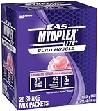 EAS Myoplex Lite Nutrition Shake, Strawberry Cream, Pack of 20