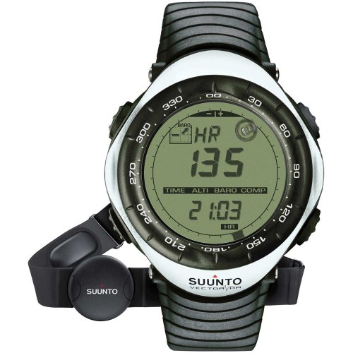 Suunto Vector HR Heart Rate Monitor Altimeter White Watch SS015300000