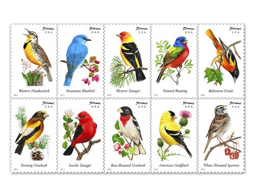 USPS Forever Stamps Songbirds Booklet of 20
