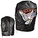 Diamond Plate Hand-sewn Pebble Grain Genuine Leather Biker Vest- M