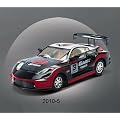 R/C CAR AUTO 1:43 RENNWAGEN HF2010 -SCHWARZ/SILBER/ROT-