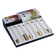Wedo 160790037 Geldz�hlkasse lichtgrau inklusive Geldscheinfach 278x270x60mm, herausnehmbare M�nzrillen Fassungsverm�gen