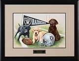 NFL Oakland Raiders Jim Killen Signature Black Framed Print