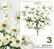 Three 23" Cosmos Artificial Flowers Silk Plants for Home Decoration