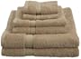 Pike Street 100-Percent Egyptian Cotton 725-Gram 6-Piece Towel Set, Driftwood