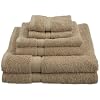 Pinzon Basics/Pike Street 100-Percent Egyptian Cotton 725-Gram 6-Piece Towel Set, Driftwood