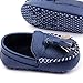 Weixinbuy Toddler Baby's Faux Leather Loafers Soft Flat Boat Shoe Blue 4-8M