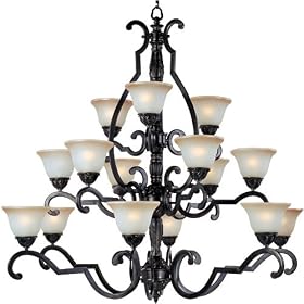 Maxim Lighting 2936LTKB Southern 15 Light Large Foyer Chandelier in Kentucky Bronze with... by Maxim Lighting