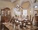 Kitchen & Housewares : Universal Furniture 4096 Series Villa Cortina Double Pedestal Table Dining Set with Carved Back Chai