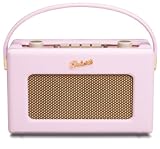 Roberts RD60 Revival DAB/FM RDS Digital Radio with Up to 120 Hours Battery Life - Pastel Pink