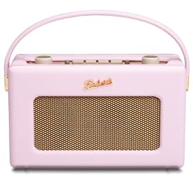 Roberts RD60 Revival DAB/FM RDS Digital Radio with Up to 120 Hours Battery Life - Pastel Pink