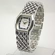 NICOLET Women's Silver-Tone Tonneau Shaped Watch with Textured Dial. Model: NC-2098W