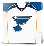 NHL St. Louis Blues White Jersey Canvas Print (12 x 12)